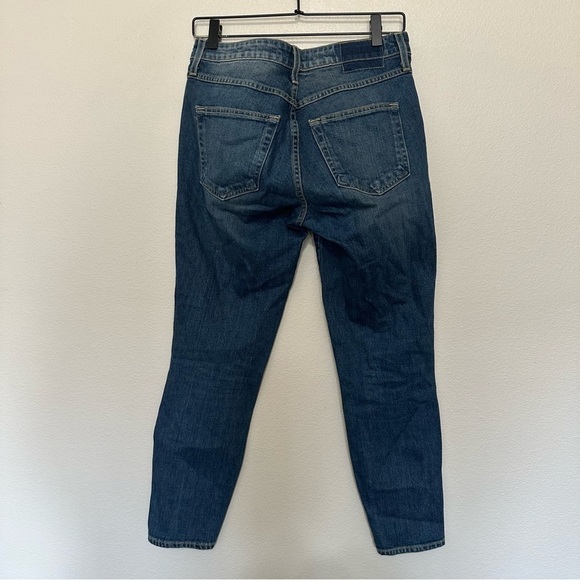 AMO jeans twist dk vintage medium wash women’s size 27 slim fit split ankle - Picture 3 of 3